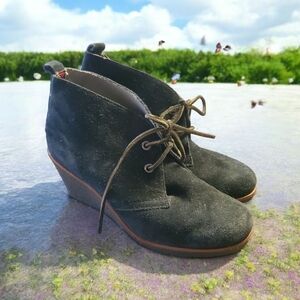 Sperry Navy Blue Suede Ankle Boots